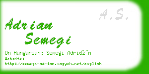 adrian semegi business card